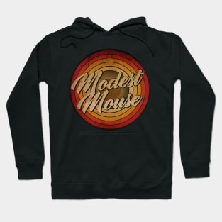 arjunthemaniac,circle retro faded Modest Mouse Hoodie